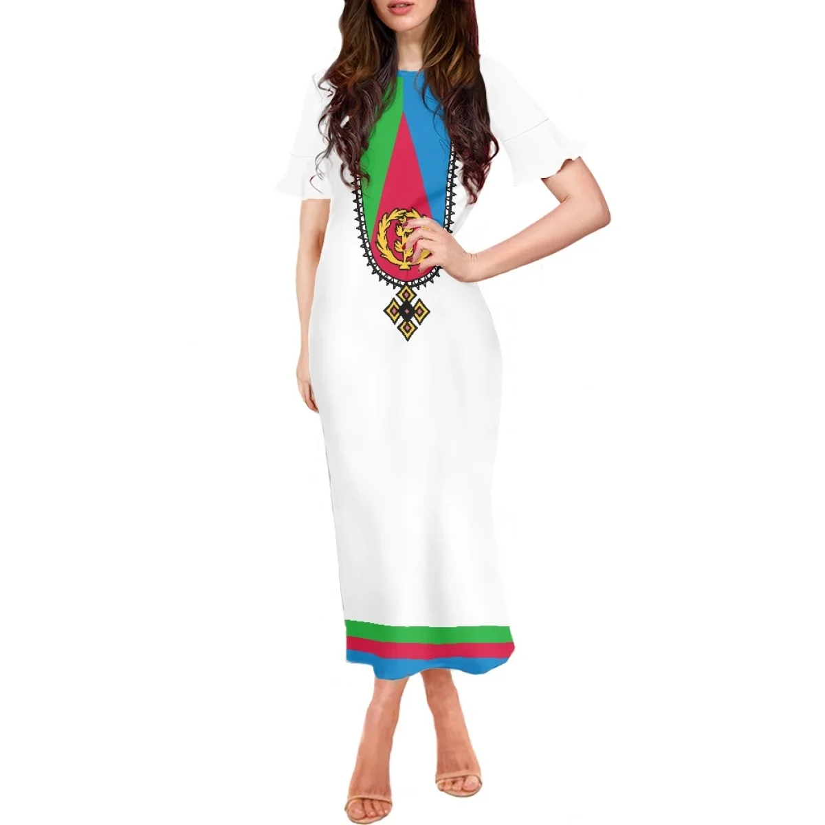 FORUDESIGNS Ethiopian Designer Girls Dresses Half Sleeves Luxury Party Skirt Outdoor Beach Casual Comfort Long Dresses for Women
FORUDESIGNS Ethiopian Designer Girls Dresses Half Sleeves Luxury Party Skirt Outdoor Beach Casual Comfort Long Dresses for Women