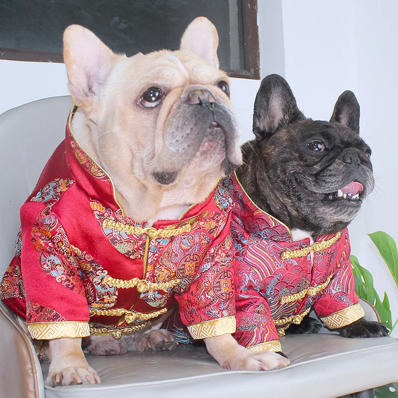 ZOOBERS Dog Costume Cute Lion Dance Pet Costume with Red Sequins Dog Tang Suit Winter Warm Coat For Small Dog New Year Festival
ZOOBERS Dog Costume Cute Lion Dance Pet Costume with Red Sequins Dog Tang Suit Winter Warm Coat For Small Dog New Year Festival