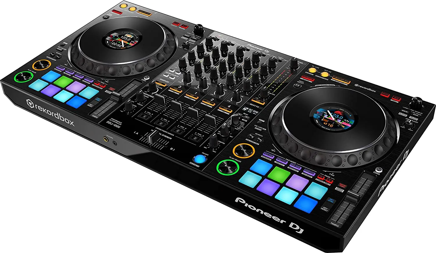 Pioneer DJ DDJ-1000 - 4-deck USB DJ Control Surface and 4-channel Mixer, with Rekordbox DJ Software, Dual USB Ports, LCD Jog Dis
Pioneer DJ DDJ-1000 - 4-deck USB DJ Control Surface and 4-channel Mixer, with Rekordbox DJ Software, Dual USB Ports, LCD Jog Dis