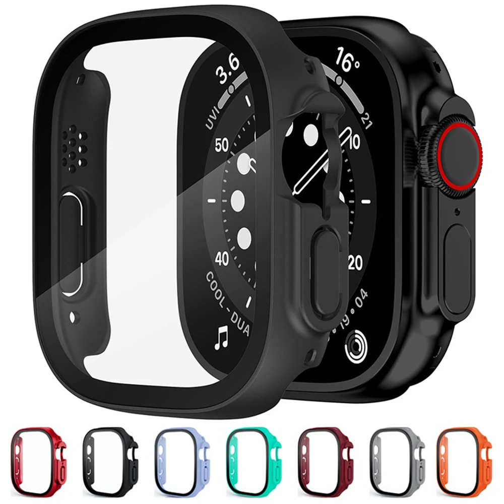 Glass+Cover For Apple Watch case Ultra 49mm smartwatch PC Screen Protector Bumper Tempered Accessories iwatch Ultra 49 mm series
Glass+Cover For Apple Watch case Ultra 49mm smartwatch PC Screen Protector Bumper Tempered Accessories iwatch Ultra 49 mm series