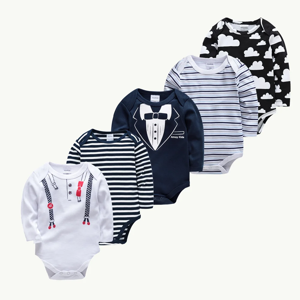 Kavkas 5PCSNew Baby Boys Bodysuit Long Sleeve Cotton Baby Girl Clothes Newborn Body Bebe Infantil Clothing For 0-12M
Kavkas 5PCSNew Baby Boys Bodysuit Long Sleeve Cotton Baby Girl Clothes Newborn Body Bebe Infantil Clothing For 0-12M