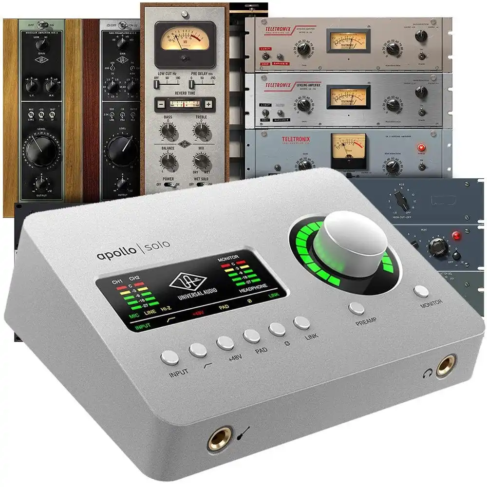 100% Официальный Универсальный звуковой интерфейс Apollo Solo Heritage Edition Thunderbolt 3 с UAD DSP
100% Официальный Универсальный звуковой интерфейс Apollo Solo Heritage Edition Thunderbolt 3 с UAD DSP