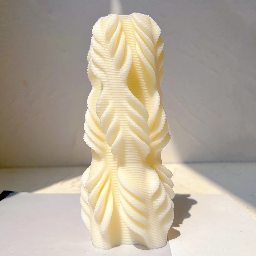 Ribbed Aesthetic Wave Swirl Silicone Mould Irregular Twirl Pillar Candle Mold Geometric Taper Striped Soy Wax Mold
Ribbed Aesthetic Wave Swirl Silicone Mould Irregular Twirl Pillar Candle Mold Geometric Taper Striped Soy Wax Mold