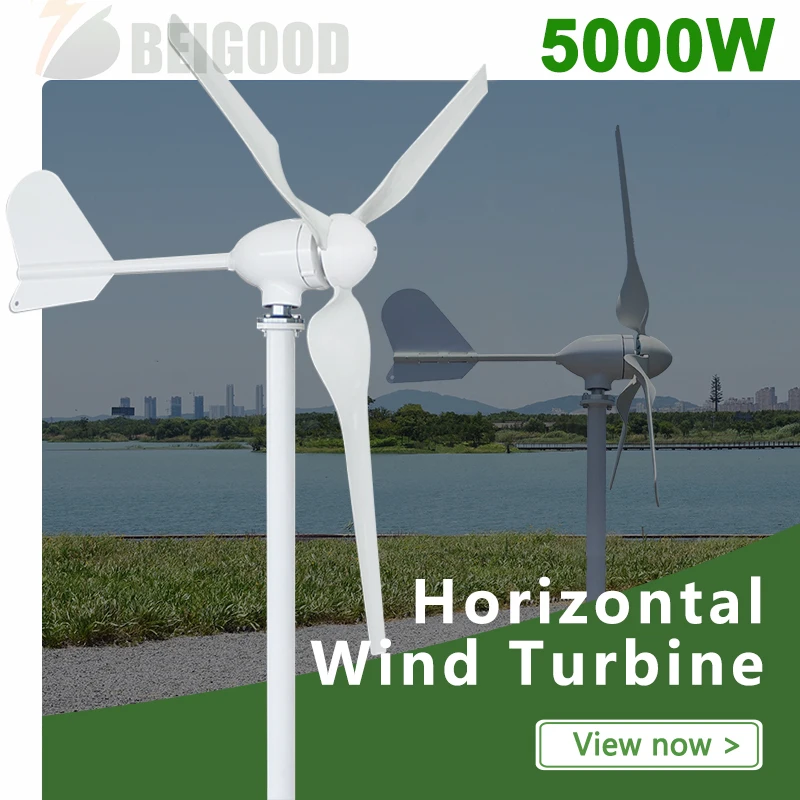 

Ветряная Турбина 5000 Вт, генератор, осевая ветряная мельница, источники энергии 12 В, 24 В, 48 В, 8000 Вт, 3 лезвия, Контроллер Заряда Mppt, несетевой инвертор