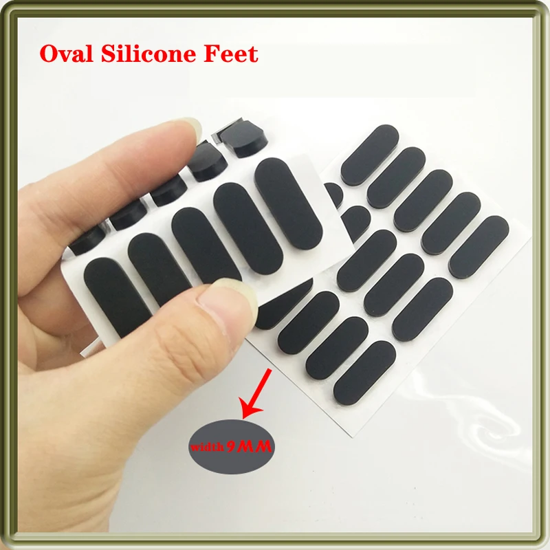 Black Oval Silicone Rubber Feet Self-Adhesive Shock-Absorbing Pad Notebook Non-Slip Pad Width 9MM Factory Direct Sales
Black Oval Silicone Rubber Feet Self-Adhesive Shock-Absorbing Pad Notebook Non-Slip Pad Width 9MM Factory Direct Sales