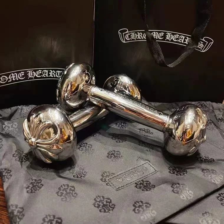 Chrome @@Heart5sss cross relief 304 stainless steel silver plated trendy luxury men and women dumbbells a pair
Chrome @@Heart5sss cross relief 304 stainless steel silver plated trendy luxury men and women dumbbells a pair