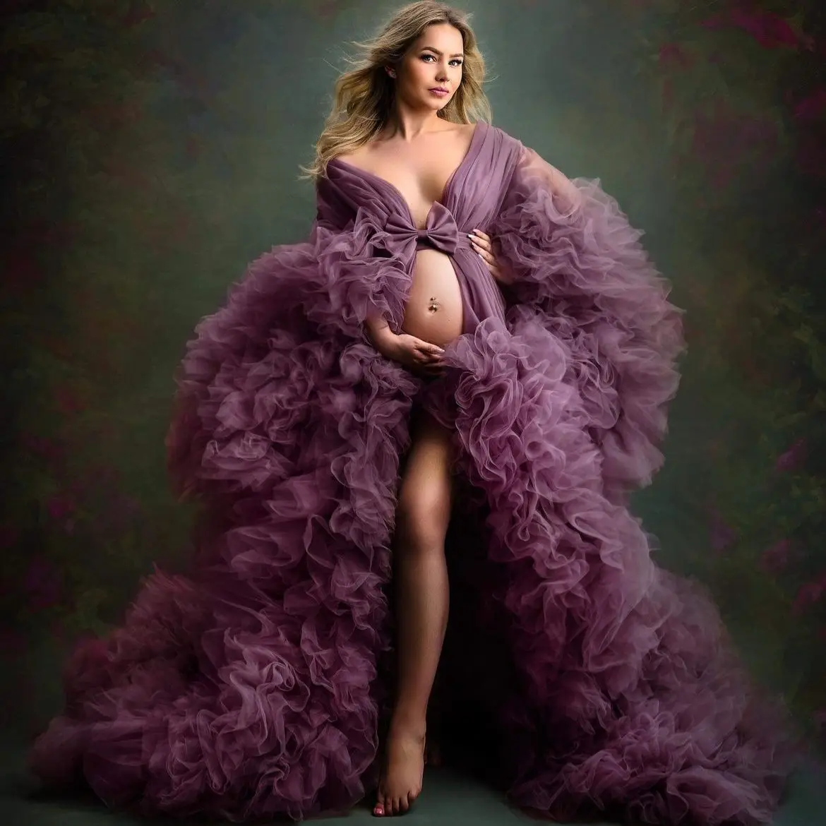 Purple Long Maternity Dress for Photoshoot Ruffles Vintage Women Prom Dresses Evening Gowns Pregnancy Babyshower
Purple Long Maternity Dress for Photoshoot Ruffles Vintage Women Prom Dresses Evening Gowns Pregnancy Babyshower