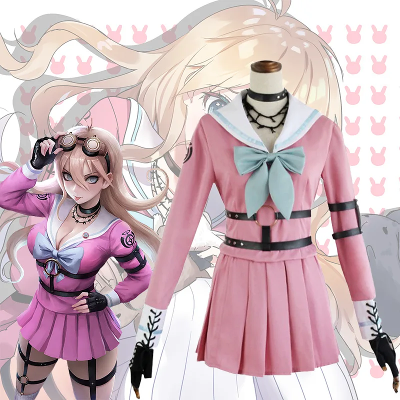 Anime Danganronpa V3 Miu Iruma Cosplay Costumes Women Dress Girls Uniforms Clothes Halloween Clothes + Cosplay Wig
Anime Danganronpa V3 Miu Iruma Cosplay Costumes Women Dress Girls Uniforms Clothes Halloween Clothes + Cosplay Wig