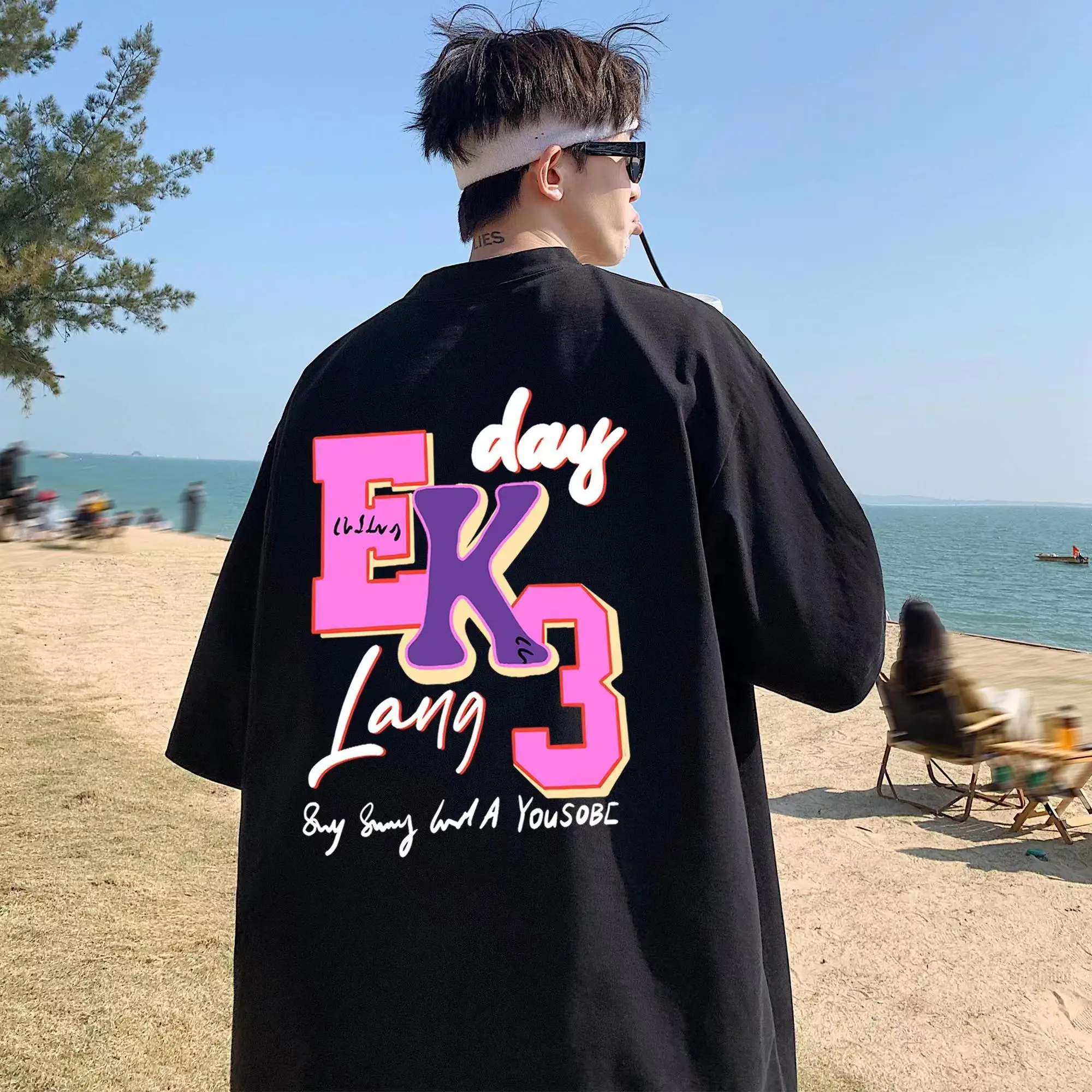 Hot Sale Mens Summer Cotton T-Shirts Hip Hop Graphic Short Sleeves Harajuku Tees Unisex Korean Oversized Streetwears Casual Tops
Hot Sale Mens Summer Cotton T-Shirts Hip Hop Graphic Short Sleeves Harajuku Tees Unisex Korean Oversized Streetwears Casual Tops