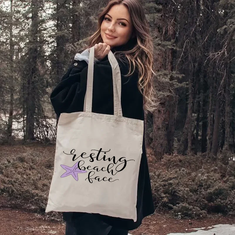 Women's Large-Capacity Cotton Cloth Shoulder Bags Reuseful Handbags Student Fashion Letters Print Shoppers Canvas Bag
Women's Large-Capacity Cotton Cloth Shoulder Bags Reuseful Handbags Student Fashion Letters Print Shoppers Canvas Bag