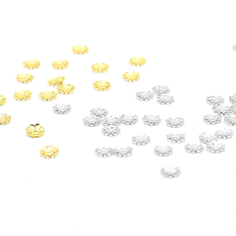 100 Pcs 7mm Metal Iorn Flower Type Bead Caps 14K Golden Steel DIY Making Jewelry Necklace Bracelets Pendants Accessory
100 Pcs 7mm Metal Iorn Flower Type Bead Caps 14K Golden Steel DIY Making Jewelry Necklace Bracelets Pendants Accessory