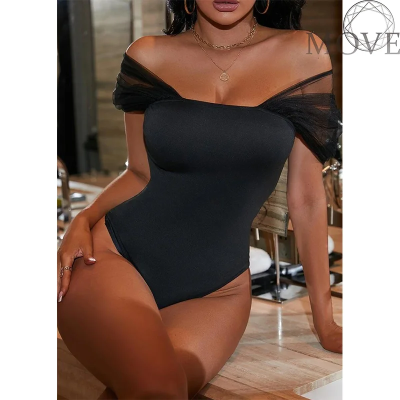 Off Shoulder Jumpsuit Women Backless Bra Bodysuit Women Off Shoulder Mesh Bodysuit Sleeveless Elegant Women Sexy Tops
Off Shoulder Jumpsuit Women Backless Bra Bodysuit Women Off Shoulder Mesh Bodysuit Sleeveless Elegant Women Sexy Tops