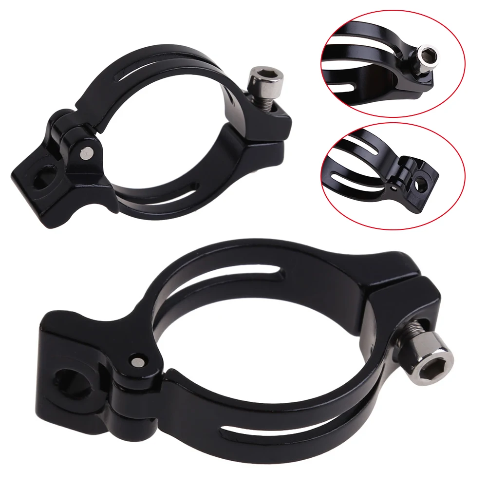 

34.9mm Bicycle Front Derailleur Adapter Clamp MTB Mountain Bike Road Cycling Braze-on Adapter Clamps Bike Parts Black