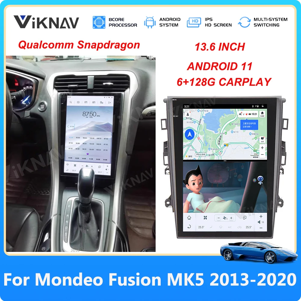 Мультимедийный плеер Qualcomm Andriod 11 для Ford Mondeo MK5 2013-2020, автомагнитола, стерео, GPS-навигация, сенсорный экран 8 + 128G
Мультимедийный плеер Qualcomm Andriod 11 для Ford Mondeo MK5 2013-2020, автомагнитола, стерео, GPS-навигация, сенсорный экран 8 + 128G