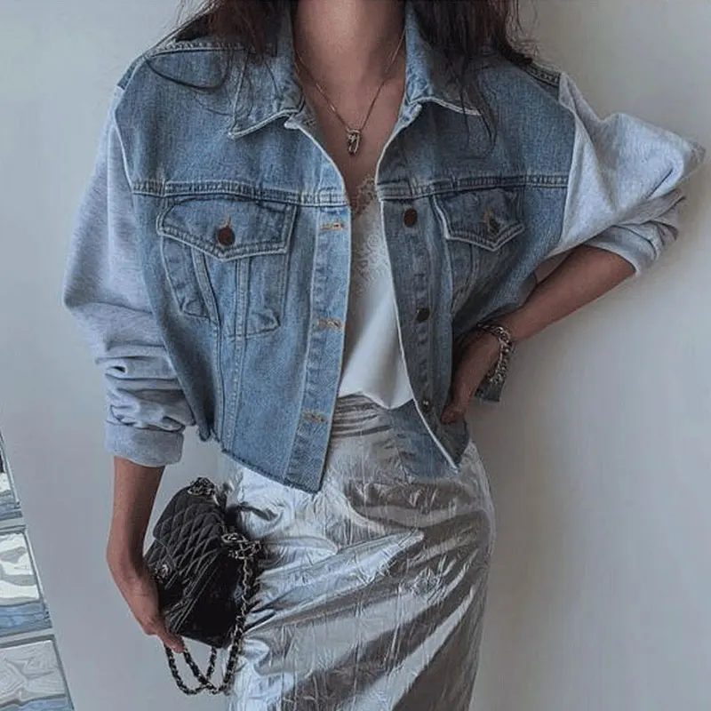 Женская однобортная короткая куртка Clothland, с длинным рукавом, в стиле пэчворк, короткий топ, модель CA329
Женская однобортная короткая куртка Clothland, с длинным рукавом, в стиле пэчворк, короткий топ, модель CA329