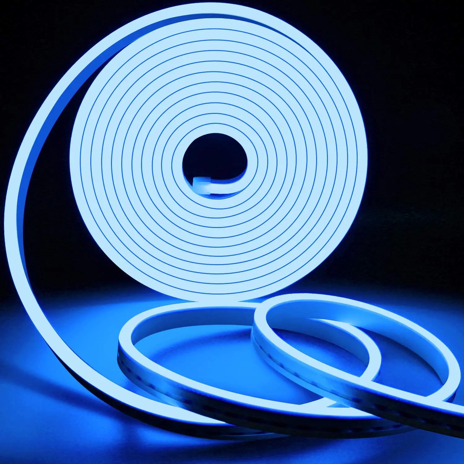Dimmable Silicone Led Neon Light 12V Blue Led Strip Lights 16.4 Ft/5m IP65 Waterproof Rope Lamp Indoor Outdoor Home Decoration
Dimmable Silicone Led Neon Light 12V Blue Led Strip Lights 16.4 Ft/5m IP65 Waterproof Rope Lamp Indoor Outdoor Home Decoration