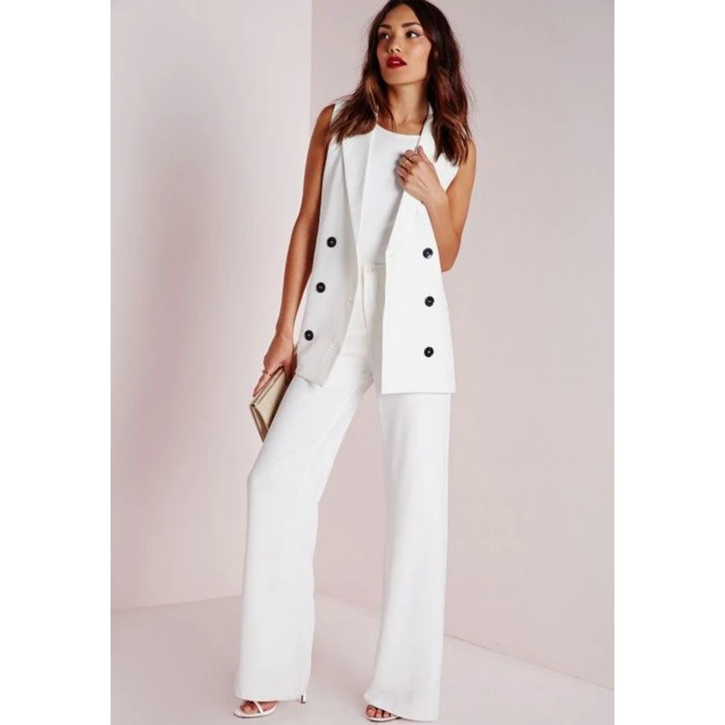 Ladies Long Vest Double Breasted White Loose Casual Fashion Ladies Sleeveless Waistcoat
Ladies Long Vest Double Breasted White Loose Casual Fashion Ladies Sleeveless Waistcoat