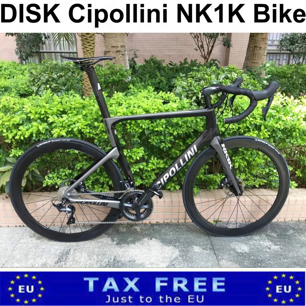 

T1000 Disc Brake Cipollini NK1K Road Bicycle Carbon Complete Bike with R7020 or R8020 groupset 50mm 6 bolts Wheelset