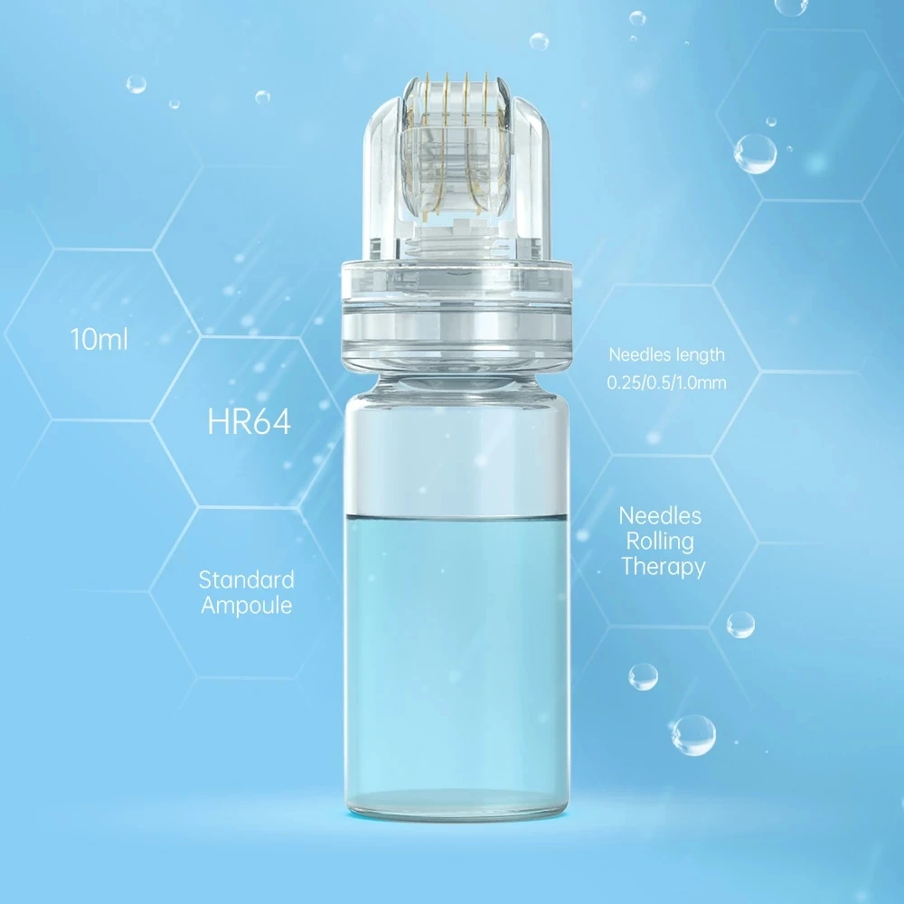 

Hydra Micro Needle Titanium Tips Derma Needles Skin Care Anti Aging Whiten Bottle Stamp Serum Injection Reusable 20/25/64 Pin