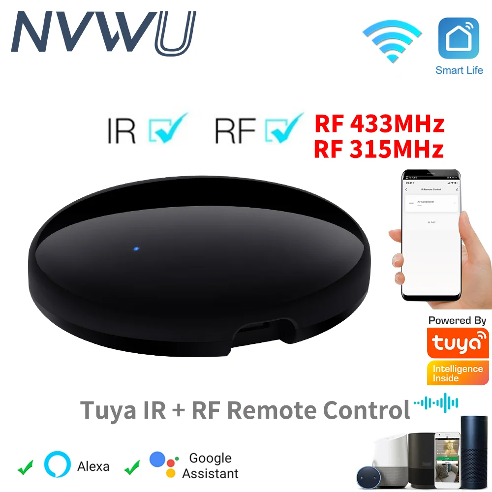 Умный Радиочастотный пульт дистанционного управления Tuya умный дом с Wi-Fi для