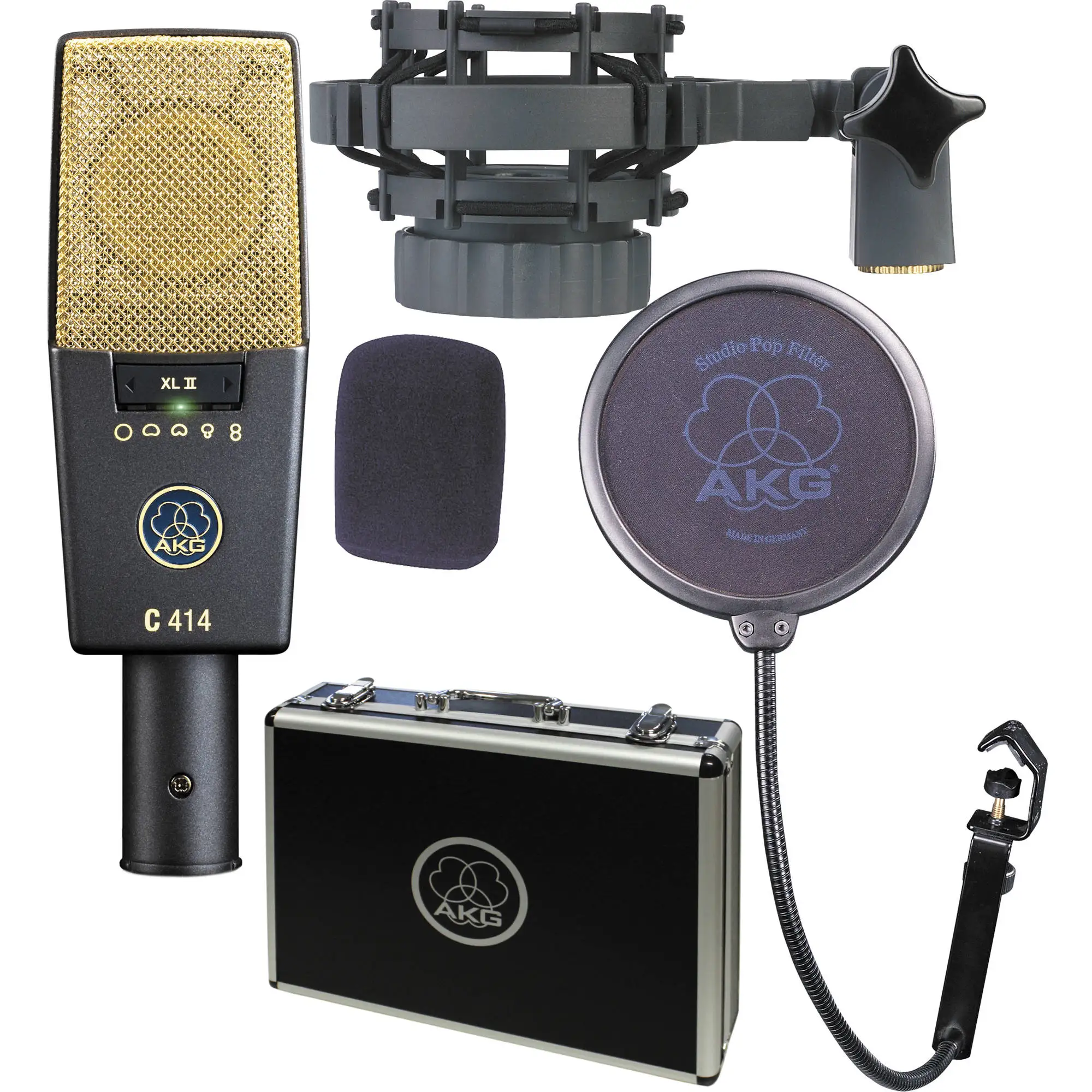 

(NEW NEW DISCOUNT) AKG C414 XLII Large-Diaphragm Multipattern Condenser Microphone