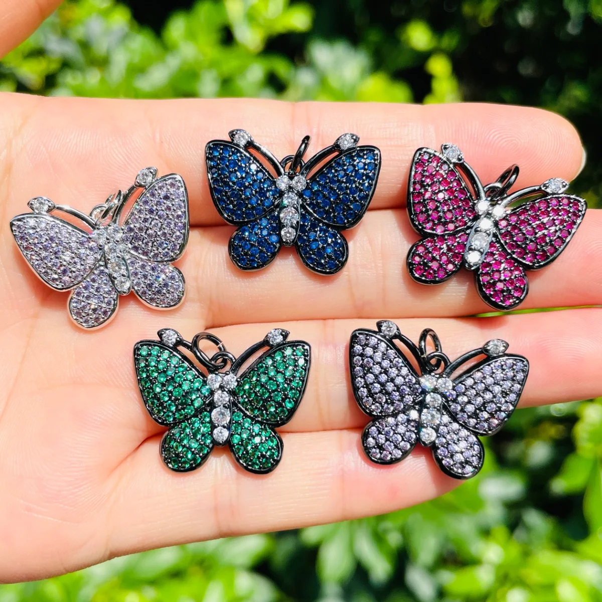 5pcs Green Fuchsia Purple Blue Butterfly Charm for Women Bracelet Making Pendant for Necklace Handcraft Jewelry Accessory Supply
5pcs Green Fuchsia Purple Blue Butterfly Charm for Women Bracelet Making Pendant for Necklace Handcraft Jewelry Accessory Supply