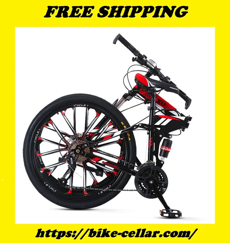 Folding Mountain Bikes Double Shock Absorption Bicycle 24/26 Inches Pupils Portable Men And Women Scooter
Folding Mountain Bikes Double Shock Absorption Bicycle 24/26 Inches Pupils Portable Men And Women Scooter