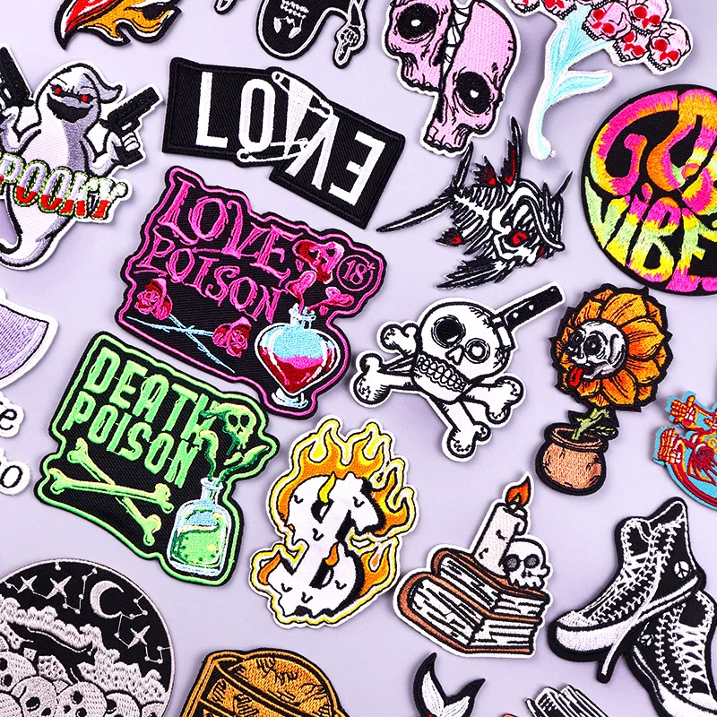 Skeleton Embroideried Patches For Clothing Sewing Letter Iron On Patches On Clothes Skull Fusible Patch Animal Sticker Applique
Skeleton Embroideried Patches For Clothing Sewing Letter Iron On Patches On Clothes Skull Fusible Patch Animal Sticker Applique