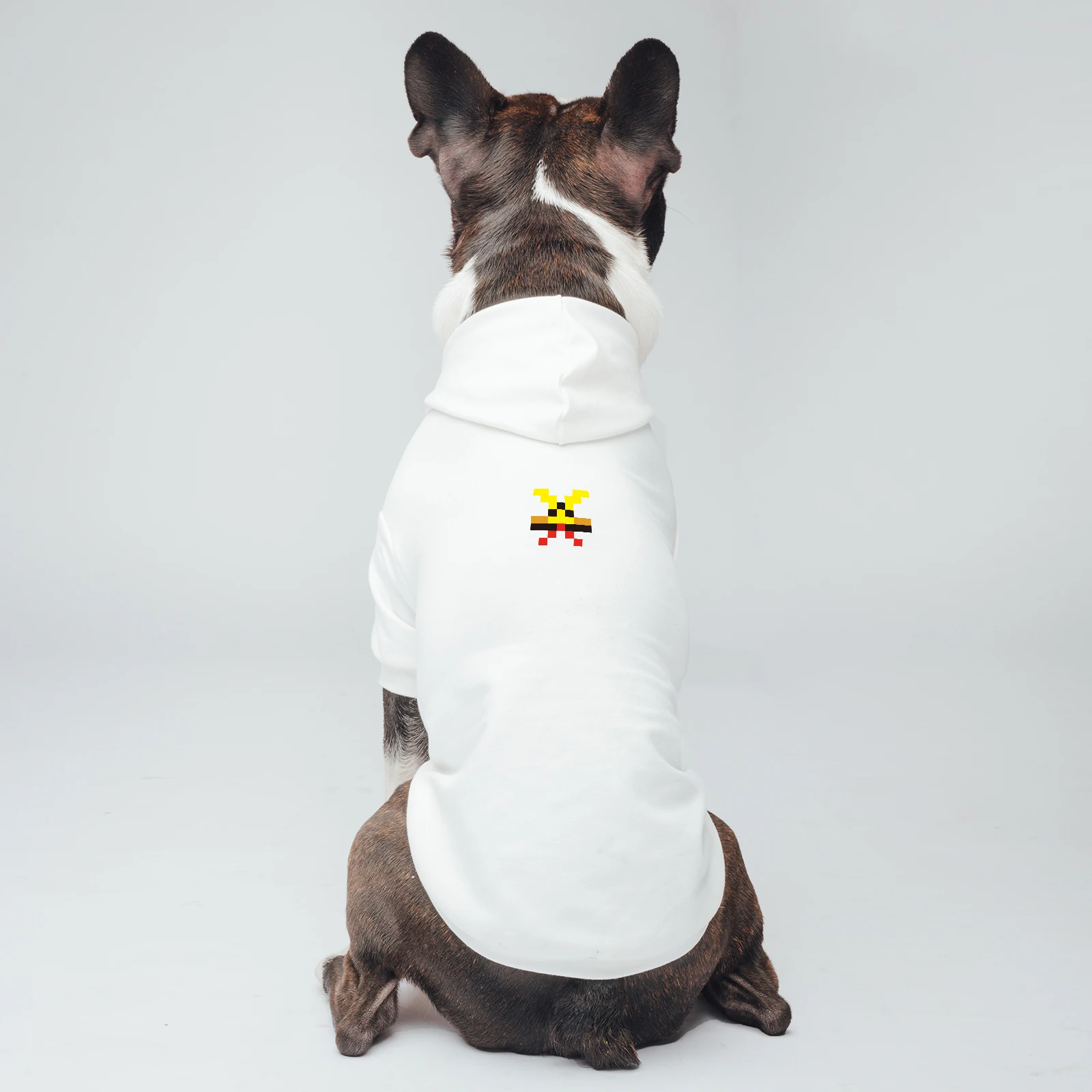 White Pet Hoodies with Cute Pattern Printed, Good Quality Classic Design Durable and Soft Fabric
White Pet Hoodies with Cute Pattern Printed, Good Quality Classic Design Durable and Soft Fabric