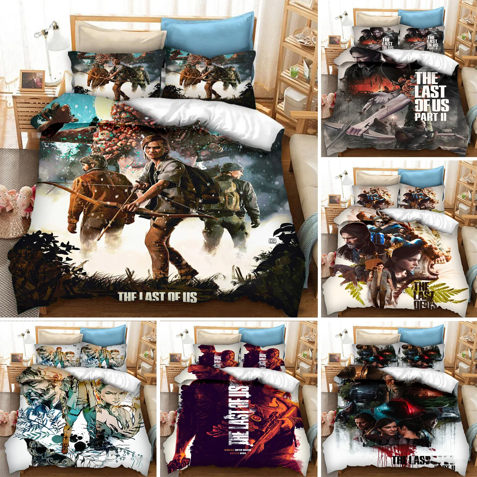 The Last of Us Part Bedding Set For Boys Adults Kid Duvet Cover Bed Cover Pillowcase Single Queen King Double 3pcs Suit
The Last of Us Part Bedding Set For Boys Adults Kid Duvet Cover Bed Cover Pillowcase Single Queen King Double 3pcs Suit