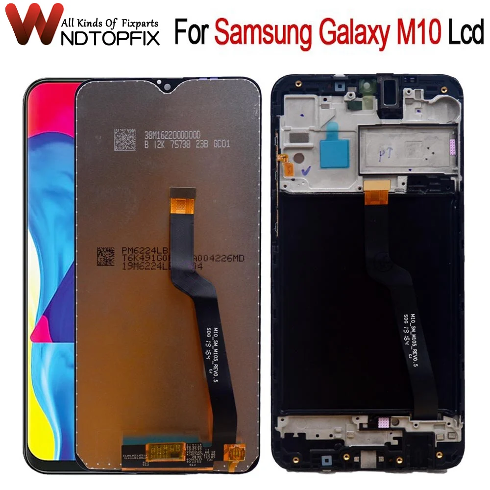 ЖК-дисплей 6,22 дюйма для SAMSUNG Galaxy M10, сенсорный экран, запасная деталь, SM-M105F SM-M105G экран с инструментами
ЖК-дисплей 6,22 дюйма для SAMSUNG Galaxy M10, сенсорный экран, запасная деталь, SM-M105F SM-M105G экран с инструментами