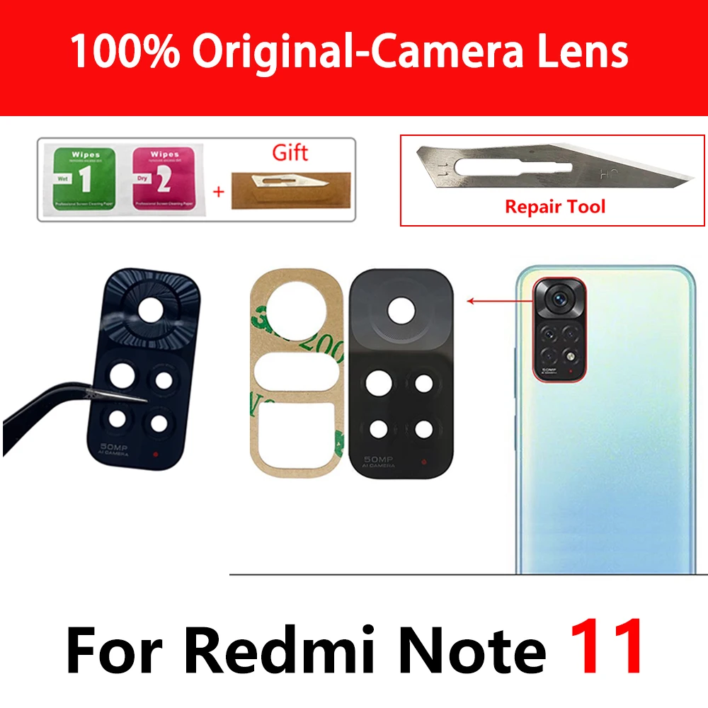 Original Rear Back Camera Glass Lens Cover Replacement For Redmi Note 11 With Adhesive Sticker
Original Rear Back Camera Glass Lens Cover Replacement For Redmi Note 11 With Adhesive Sticker