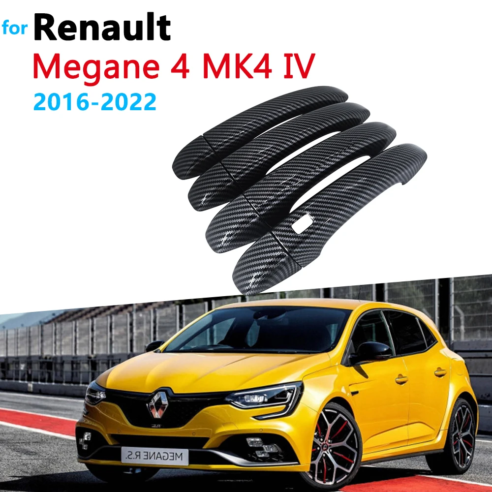 Carbon Fiber Sturdy Door Handle Cover for Renault Megane 4 IV MK4 2016~2022 Car Exterior Decorate Protective Accessories Sticker
Carbon Fiber Sturdy Door Handle Cover for Renault Megane 4 IV MK4 2016~2022 Car Exterior Decorate Protective Accessories Sticker