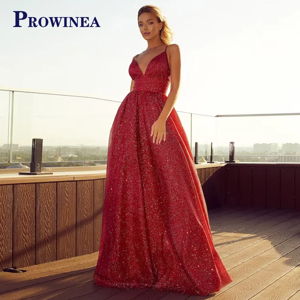 Prowinea Glitter Graduation A-LINE Formal Party Dresses For Women Simple V-Neck Spaghetti Straps Pleat Floor Length Personalised
Prowinea Glitter Graduation A-LINE Formal Party Dresses For Women Simple V-Neck Spaghetti Straps Pleat Floor Length Personalised