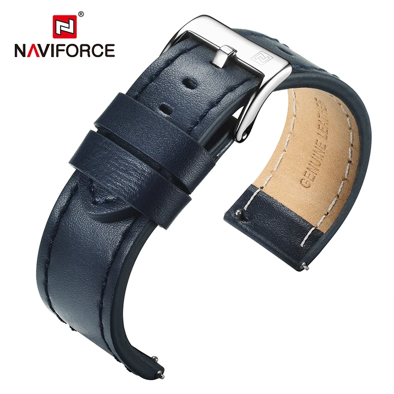 NAVIFORCE High Quality Genuine Leather Watchbands Dark Brown Black Blue Men 23mm Fashion Watch Strap Belt Stainless Steel Buckle
NAVIFORCE High Quality Genuine Leather Watchbands Dark Brown Black Blue Men 23mm Fashion Watch Strap Belt Stainless Steel Buckle
