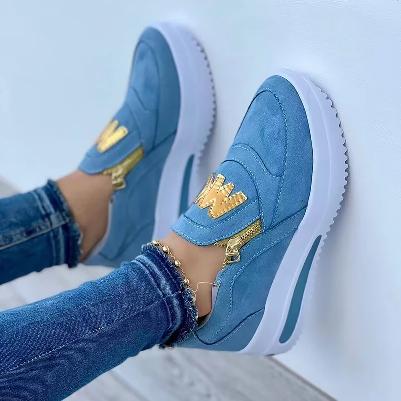 

Ladies Shoes Zipper Shoe 2022 Women's Sports Sneakers Trends Vulcanized Y2k Platform Free Shipping Brazil Print Luxury Offers