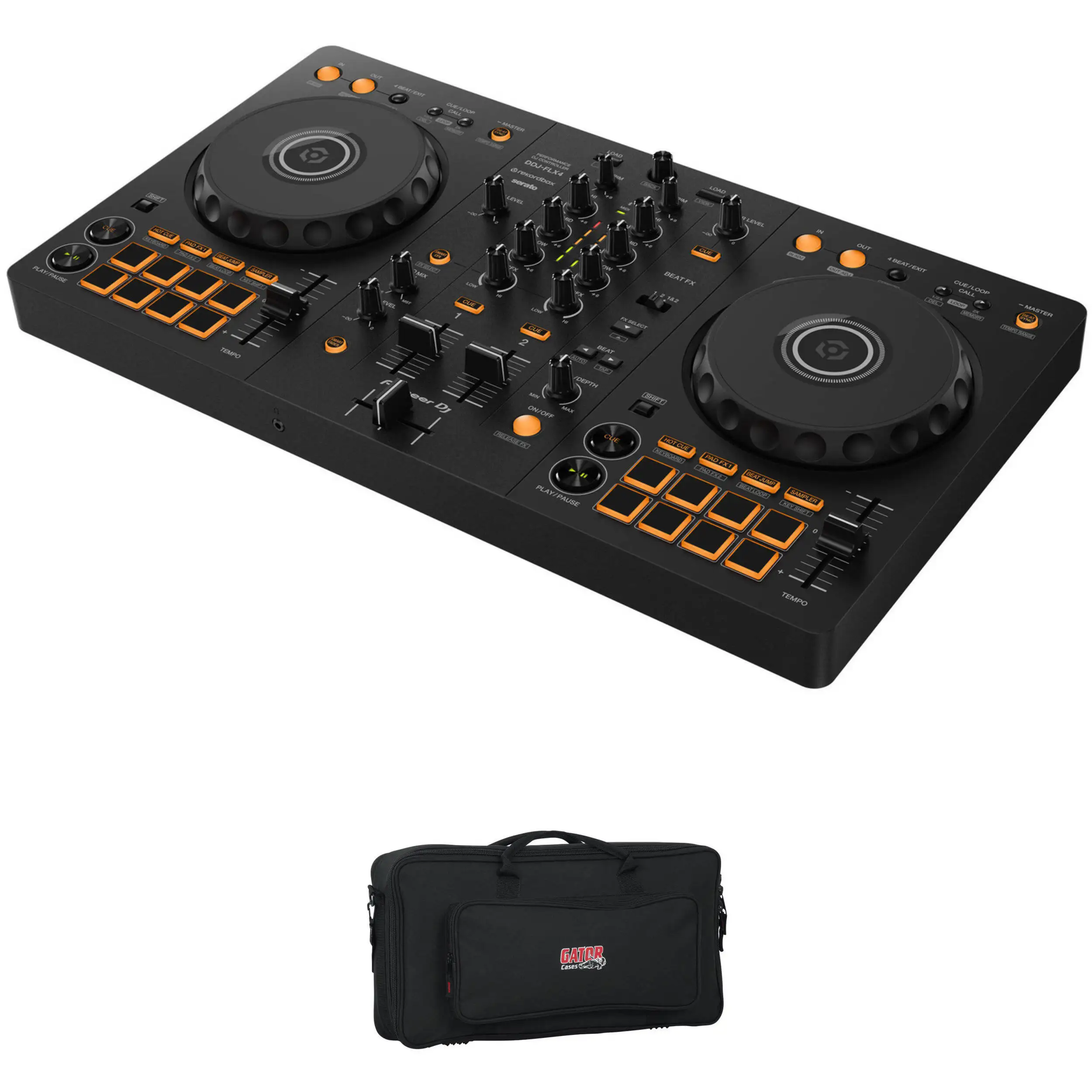 Summer Discount on Pioneer DJ DDJ-FLX4 2-deck Rekordbox and Serato DJ Controller with Gig Bag
Summer Discount on Pioneer DJ DDJ-FLX4 2-deck Rekordbox and Serato DJ Controller with Gig Bag