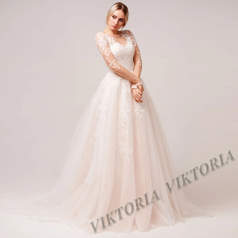VIKTORIA Vintage Wedding Dresses For Women Bride O-NECK Long Sleeve 2022 Button A-LINE Appliques Vestido De Novia Made To Order
VIKTORIA Vintage Wedding Dresses For Women Bride O-NECK Long Sleeve 2022 Button A-LINE Appliques Vestido De Novia Made To Order