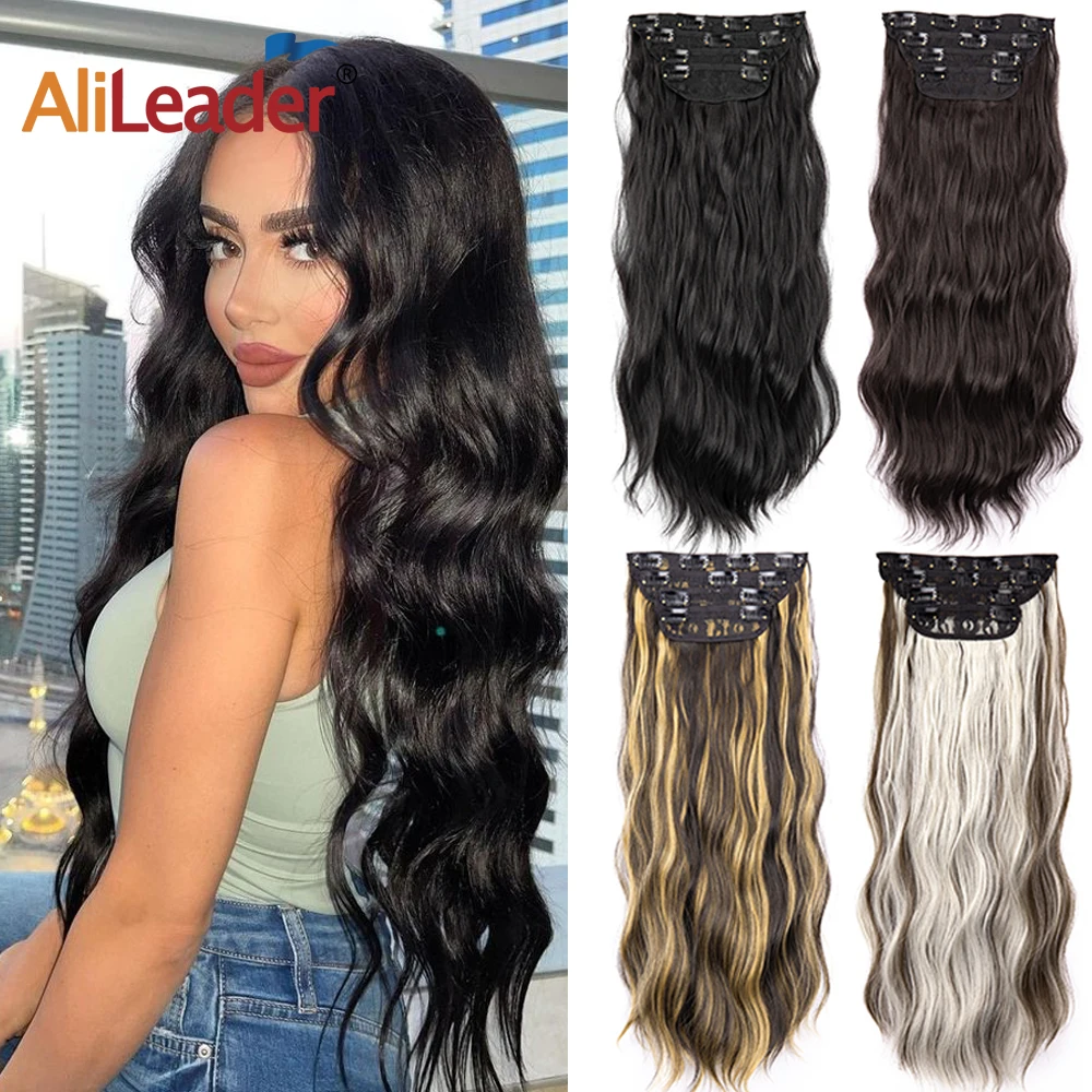 11Clips Blonde Thick Hairpieces Synthetic Long Wavy Hair Extensions 4pcs/Set Clip In Hair Extensions For Party Festival
11Clips Blonde Thick Hairpieces Synthetic Long Wavy Hair Extensions 4pcs/Set Clip In Hair Extensions For Party Festival