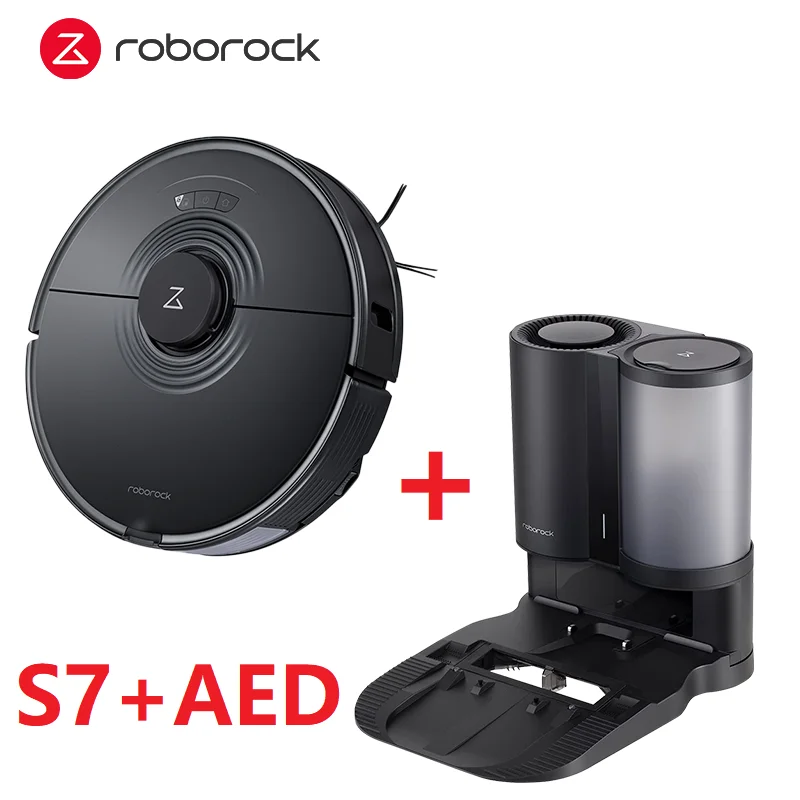 Робот-пылесос Roborock S7 и AED оригинальный с автоматической всасывающей док-станцией
