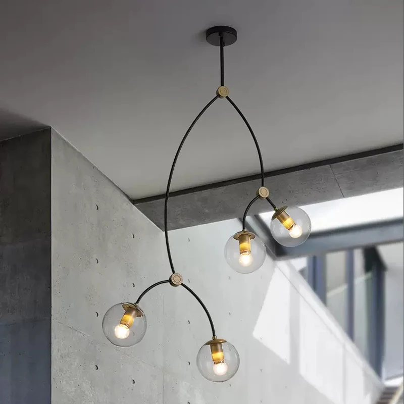 Modern Minimalist Industrial Glass Chandeliers Art Pendant Lamp Light Interior Decor for Dining Living Room Multihead Lighting
Modern Minimalist Industrial Glass Chandeliers Art Pendant Lamp Light Interior Decor for Dining Living Room Multihead Lighting