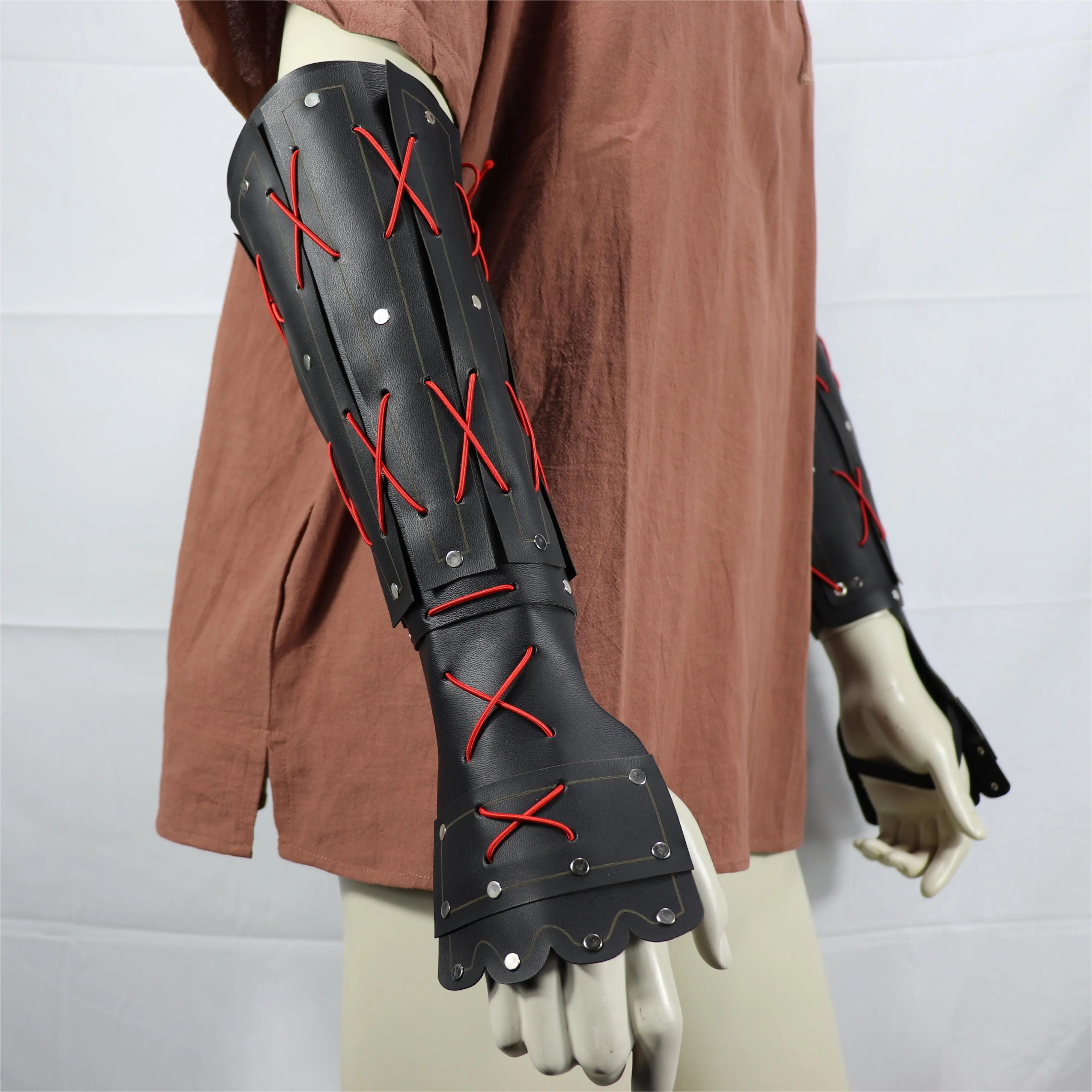 Medieval Steampunk Faux Leather Armor Bracer Long Gloves Vambraces Men Women Larp Cosplay Viking Knight Gauntlet Wristband 
Medieval Steampunk Faux Leather Armor Bracer Long Gloves Vambraces Men Women Larp Cosplay Viking Knight Gauntlet Wristband