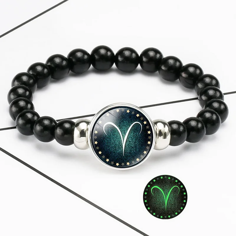 12 Constellation Luminous Bracelet Handmade Adjustable Acrylic Glass Beads Bracelet Men Women Elastic Rope Jewelry Birthday Gift
12 Constellation Luminous Bracelet Handmade Adjustable Acrylic Glass Beads Bracelet Men Women Elastic Rope Jewelry Birthday Gift