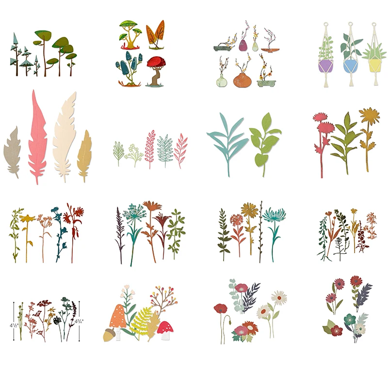 2022 New Wildflowers Stems Ikebana Metal Cutting Dies for Card Making Natural Greens Leaf Branch Feathers Stencils Scarpbooking
2022 New Wildflowers Stems Ikebana Metal Cutting Dies for Card Making Natural Greens Leaf Branch Feathers Stencils Scarpbooking