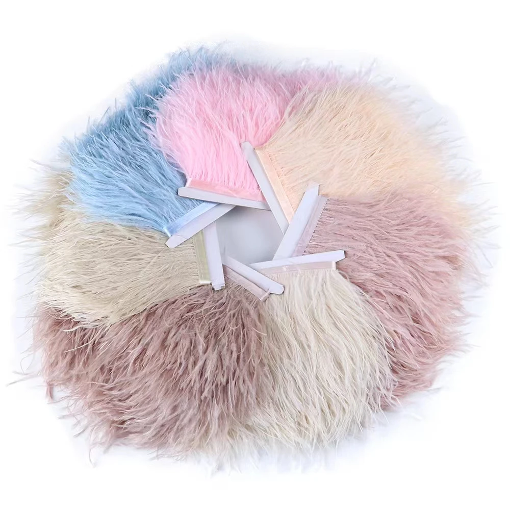 5 yards Ostrich Feather Trimming Fringe Tassels Plume with Satin Ribbon for Dress Millinery Fascinators Crafts
5 yards Ostrich Feather Trimming Fringe Tassels Plume with Satin Ribbon for Dress Millinery Fascinators Crafts