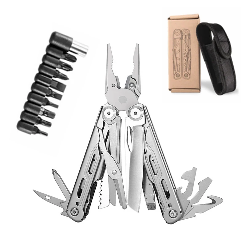 

EDC Camping Hardness HRC78K Multitool Plier Cable Wire Cutter Multifunctional Multi Tools Outdoor Camping Folding Knife Pliers