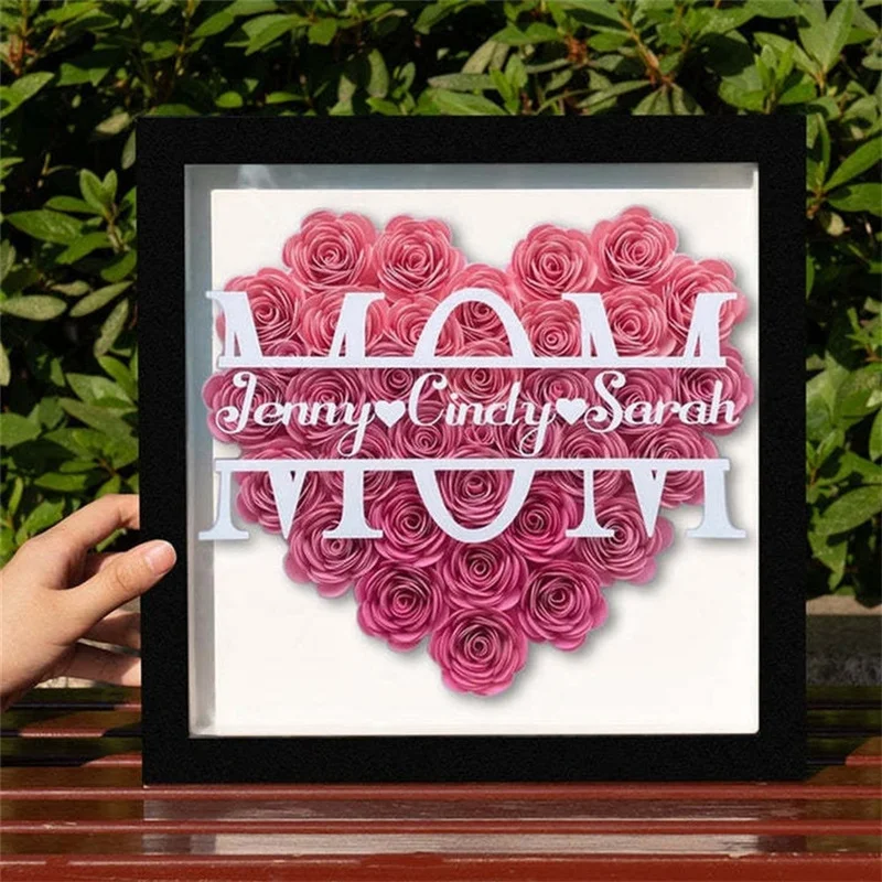Custom Heart Shadowbox Frame Gift, Mother's Day Gift, Flower Shadow Box With Kids Name For Mother's Day
Custom Heart Shadowbox Frame Gift, Mother's Day Gift, Flower Shadow Box With Kids Name For Mother's Day