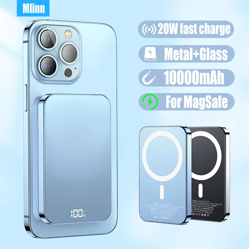 10000mAh MacSafe Power Bank Wireless Charger Magnetic Powerbank For iPhone12 13 14 Mini Slim Portable External Auxiliary Battery
10000mAh MacSafe Power Bank Wireless Charger Magnetic Powerbank For iPhone12 13 14 Mini Slim Portable External Auxiliary Battery