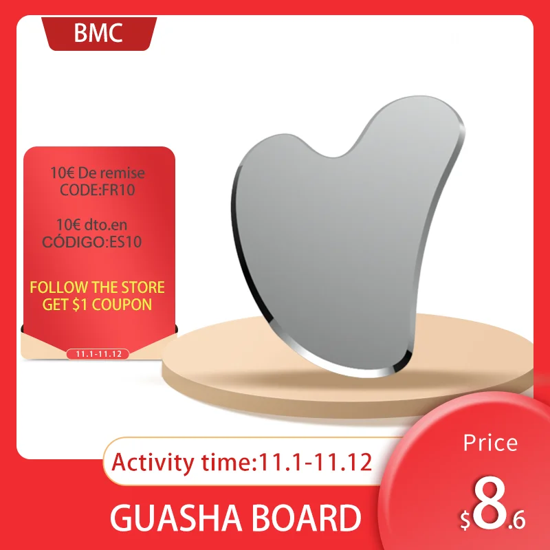 Stainless Steel Guasha Board 304 Back Abdomen Face Neck Arms Tissues Massage Scraping Plate Detoxification Slimming Gua Sha
Stainless Steel Guasha Board 304 Back Abdomen Face Neck Arms Tissues Massage Scraping Plate Detoxification Slimming Gua Sha