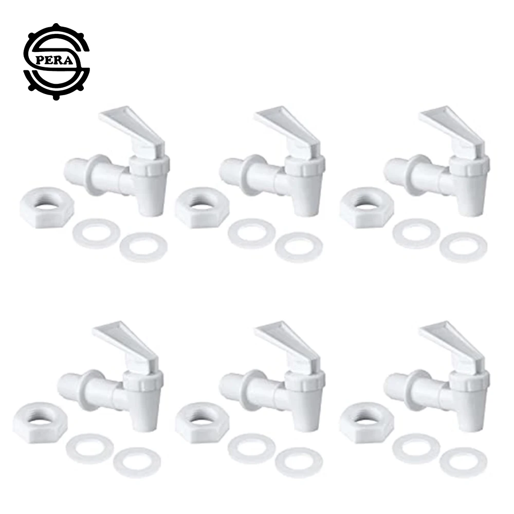 6pcs Replacement Cooler Faucet Water Dispenser Tap Set Plastic Spigot of Water Filter Dispenser Reusable Spigot Spout for
6pcs Replacement Cooler Faucet Water Dispenser Tap Set Plastic Spigot of Water Filter Dispenser Reusable Spigot Spout for